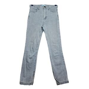 Show Me Your Mumu Raw Hem Straight Leg Cropped Jeans Size 26